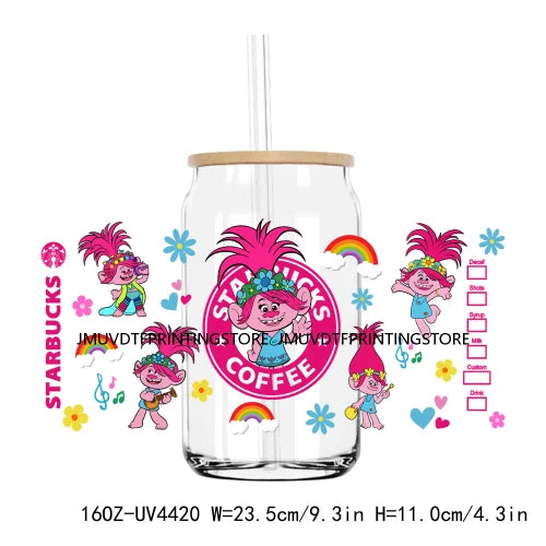 New Mexican Snacks Cartoon Cat Fiesta UV DTF Sticker For 16OZ Libbey Glass Cup Can Wrap Transfer Sticker Custom Labels DIY Logo