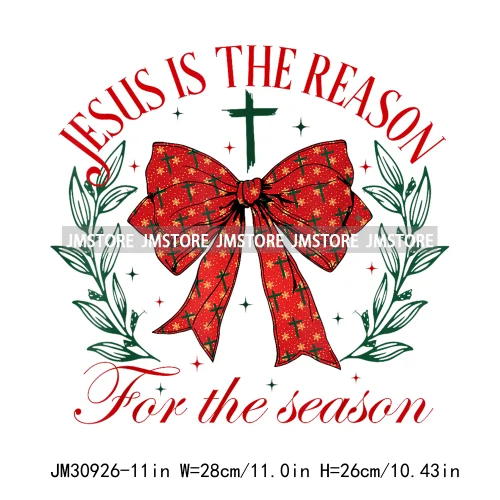 True Story Merry Christmas Jesus Is The Season God Says You Are Iron On DTF Transfers Stickers Ready To Press For Sweatshirts