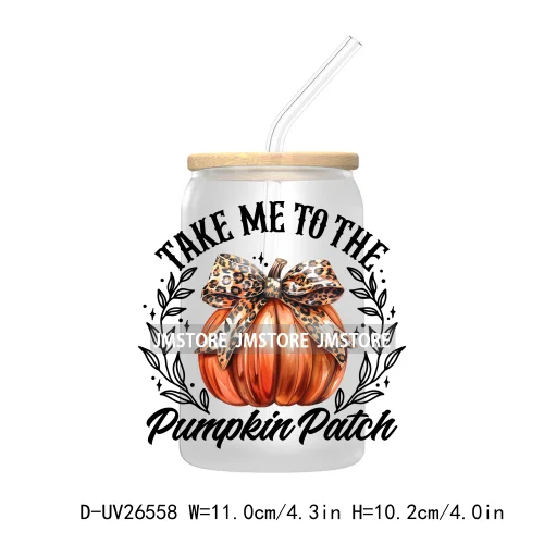 Coquette Pumpkin Spice Coffee Club UV DTF Transfer Stickers Decals For Libbey Cold Cups Mugs Tumbler Custom Retro Fall Autumn