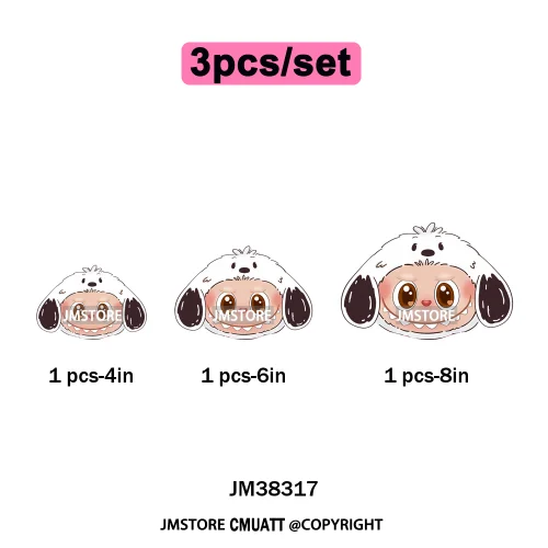 New Cartoon Costume Monster Dolls Lover DTF Printing Decals Iron on Washable Transfers Stickers Ready to Press for T-shirts