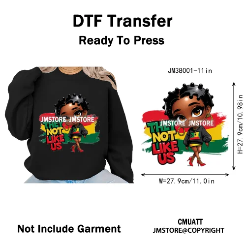 Celebrate Afro Dope Woman Juneteenth Since 1865 Freedom Power Vibes Independence Day Iron on  DTF Transfer Stickers For T-shirts