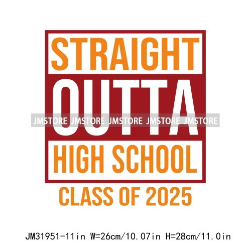 New High School Pink Senior 2025 Grad Squad 2k25 Senior Year Coquette Iron On DTF Transfers Stickers Ready To Press For Hoodies