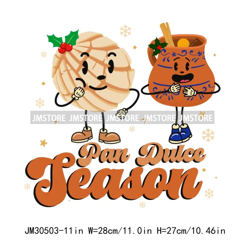 Funny Latina Mexican Culture Tis The Season For Tamales Pan Dulce Concha Christmas Iron On DTF Transfers Stickers For Clothes