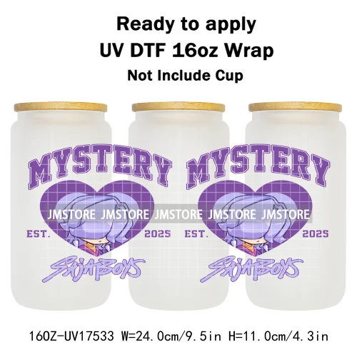 Kpop Demon Boy Band Soda Pop Hunter Girls 16OZ UV DTF Cup Wraps Ready To Apply Waterproof Transfer Stickers For Libbey Glass Can