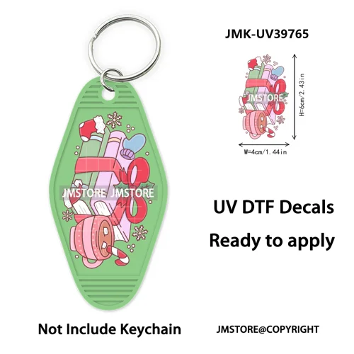 Season Reading Bookish Affirmation UV DTF Motel Keychain Decal Ready To Ship Custom Transfer Stickers Prints For Hotel Keychain