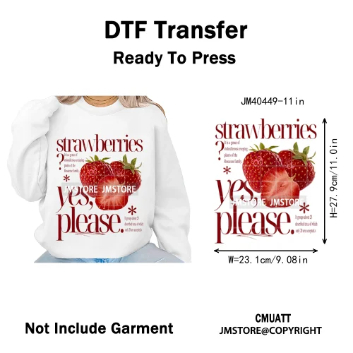 Hello Summer Vibes Watermelon Strawberry Fruit Festival Lover Coquette Iron on DTF Transfers Sticker Ready to Press for T-shirts