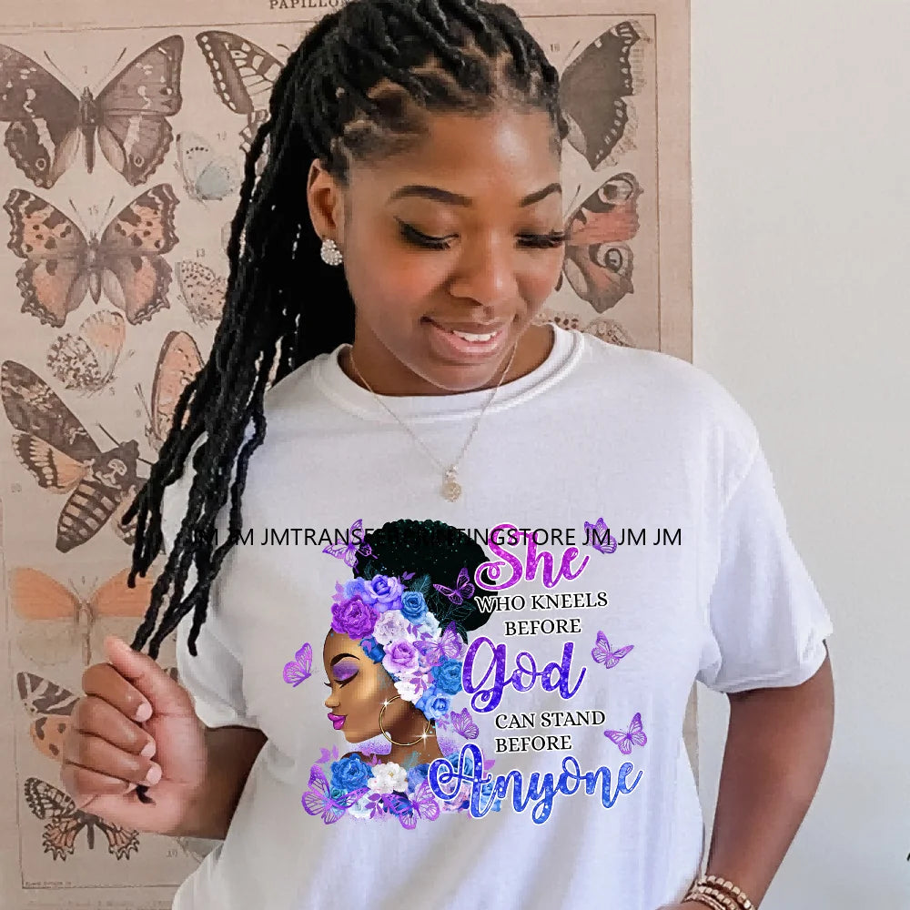 Black History Afro Queen Blessed Mom Unapologetically Dope Black Girl Magic DTF Washable Transfer Stickers For Clothes Bags