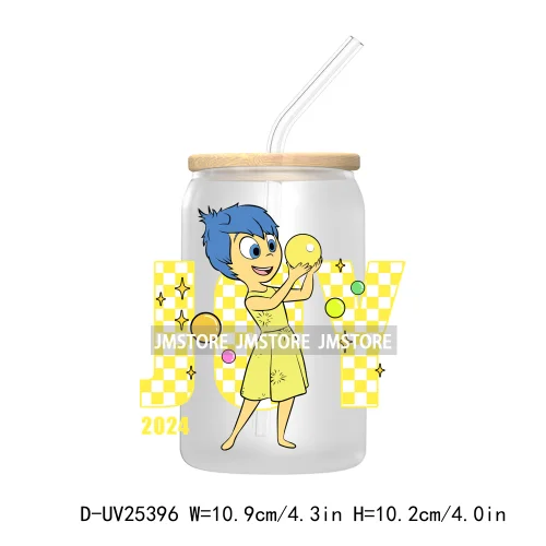 Friends Cartoon My Feelings UV DTF Transfer Stickers Decals For Libbey Cold Cups Mugs Tumbler Waterproof DIY Custom Logo Labels