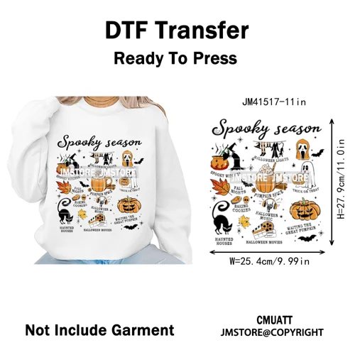 Cute Soda Can Energy Drink Boo Ghost Coquette Spooky Halloween Iron on DTF Washable Transfer Sticker Ready to Press for Clothing
