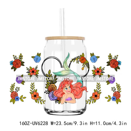 Cute Cartoon Characters UV DTF Sticker For 16OZ Libbey Glass Cup Can Wrap Transfer Stickers Custom Labels DIY Logo Magic World