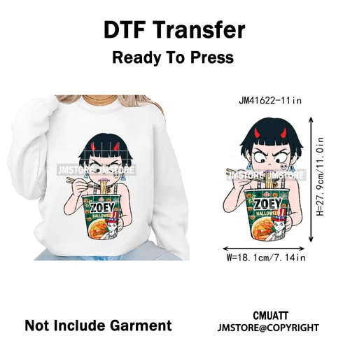 Happy Hunting Halloween Kpop Pumpkin Witch Boys Girl Dinner Iron on DTF Washable Transfers Stickers Ready to Press for T-shirts