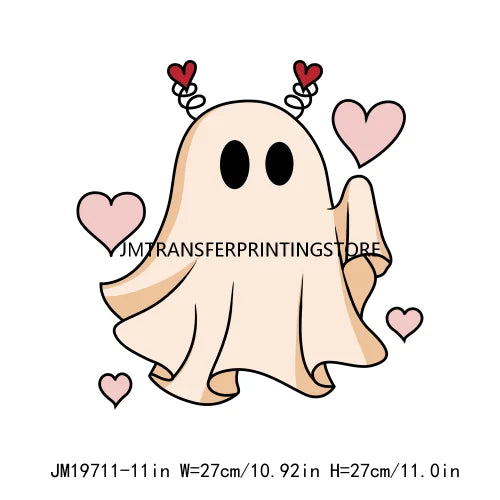 Ghost Valentine's Day Be My Boo Iron On DTF Transfers Ready To Press For Clothing