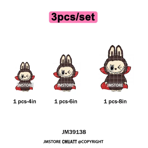 Trendy Cute Cartoon Doll Coquette Mirror Horror Halloween Iron on DTF Washable Transfers Stickers Ready to Press for Clothing