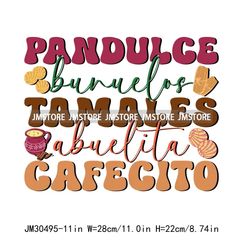 Funny Latina Mexican Culture Tis The Season For Tamales Pan Dulce Concha Christmas Iron On DTF Transfers Stickers For Clothes