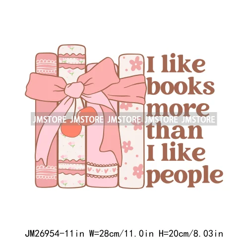 Funny Positive Quotes Forever Bookish Love Books Spicy Iced Coffee DTF Logo Iron On Transfer Stickers Ready To Press For Hoodies