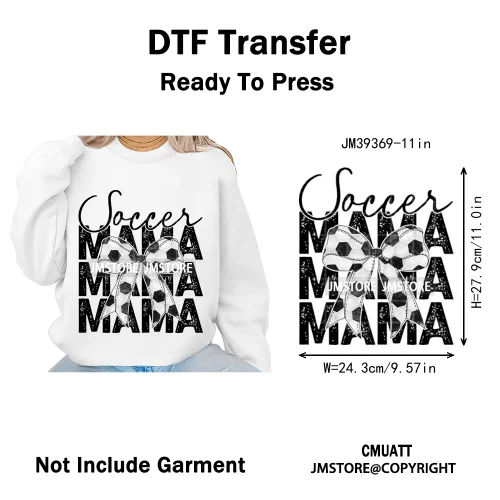 Retro Football Touchdown Season Checkered Coquette Sport Mama Iron on DTF Washable Transfers Sticker Ready to Press for T-shirts