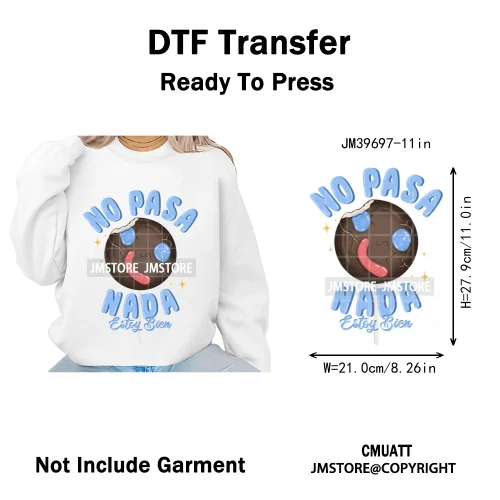 Mexican Culture Halloween Vibes Spanish Cafecito Viva Design Iron on DTF Washable Transfers Stickers Ready to Press for Hoodies
