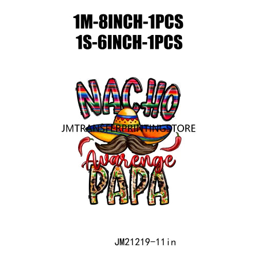 Colorful Mexican Pinata Latina Cinco De Mayo Festival Logos Iron On Fiesta Tacos Tequila DTF Transfer Stickers For Clothing