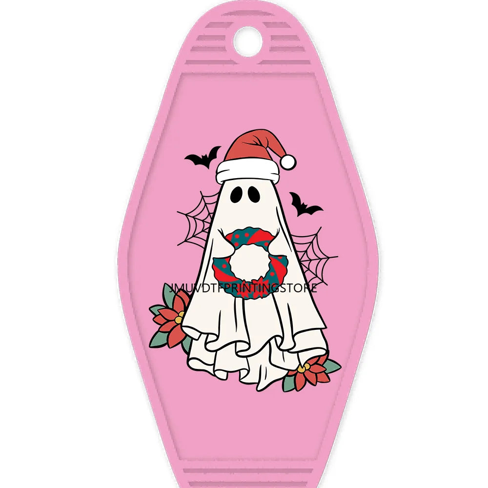 Christmas Boojee Snowman Stanley Tumbler Belt Bag High Quality WaterProof UV DTF Sticker For Motel Hotel Keychain Santa Claus