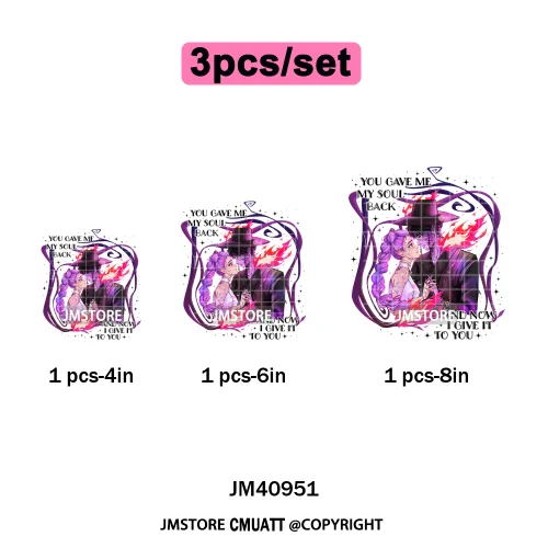 Cartoon Girl Dinner Kpop Merch Idol Band Group Music Movie Iron on DTF Washable Transfers Stickers Ready to Press for Textile