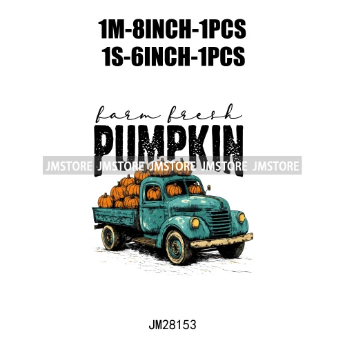 Pumpkin Season Autumn Coquette Bow Girly Cozy Fall Vibes Decals DTF Iron On Transfers Stickers Ready To Press For Hoodies Bags