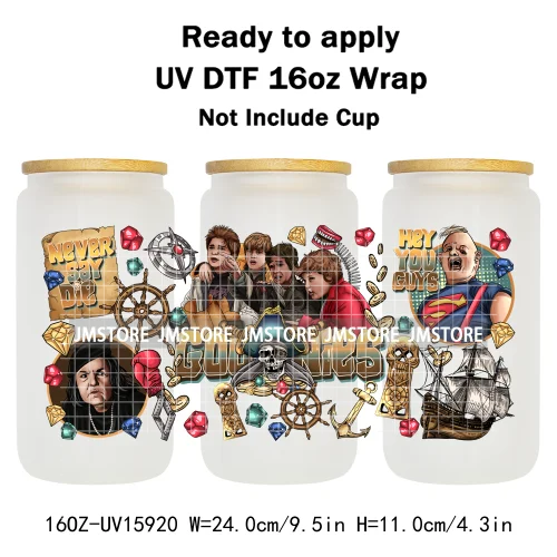 Halloween Horror Characters Scary Movie Killers 16OZ UV DTF Cup Wraps Ready To Apply Transfer Stickers For Libbey Glass Can Mugs