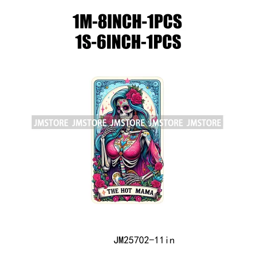 Wholesale Hot Mama Teacher Design Hockey Baseball Player Tarot Card DTF Iron on Decals Heat Press Transfer Stickers for Clothing