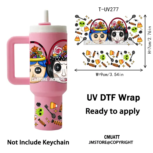 Cute Cartoon Princess Friends Wholesale Bulk UV DTF Wraps Ready To Apply Transfer Stickers Waterproof For Mini Tumbler Keychain