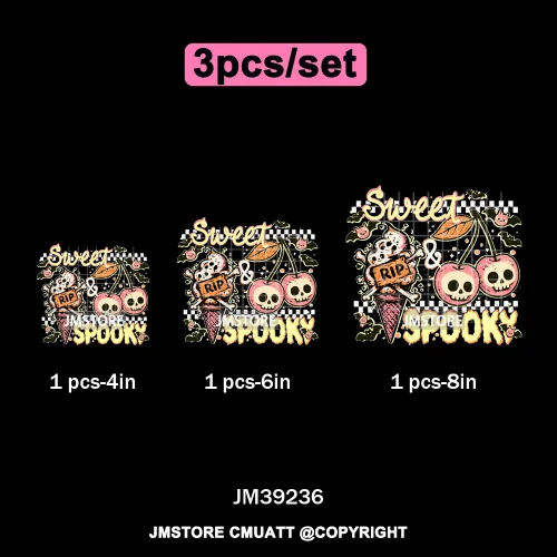 Funny Cute Ghost Preppy Spooky Season Sarcastic Halloween Iron on DTF Washable Transfers Stickers Ready to Press for T-shirts