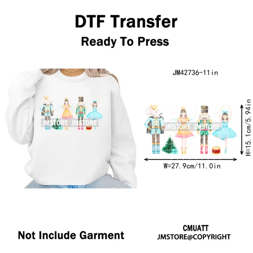 Y'all Are Nuts Pastel Cartoon Character Tis The Season Christmas Iron on DTF Heat Transfers Stickers Ready to Press for Clothes