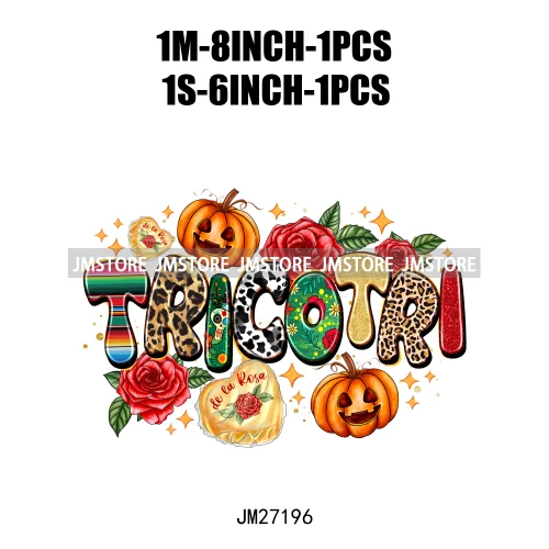 Spanish Espooky Vibes Latina Pantasmas Mexican Halloween Conchas Cucuys Aqui Espantan DTF Iron On Transfers Stickers For Hoodies