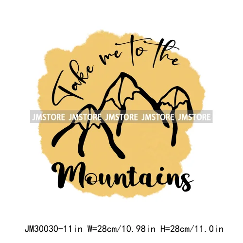 Hiking Quotes Adventure Nature Lover Mountain Travel Explore Life Iron On DTF Transfers Stickers Ready To Press For Sweatshirt