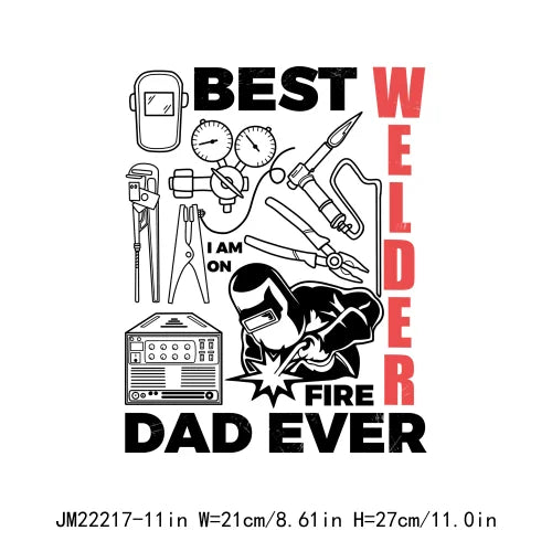 Iron On Ain’t No Hood Like Fatherhood Logos Can't Talk Right Now Doing Hot Dad Stuff Father's Day DTF Transfer Stickers Clothing