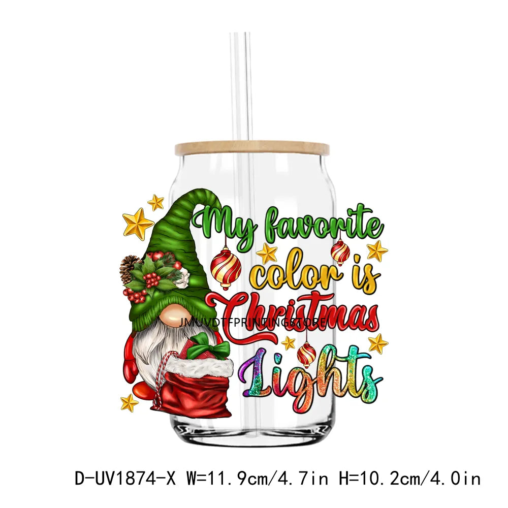 Have a Cup of Cheer Christmas Coffee UV DTF Transfers Stickers Decals For Libbey Cold Cups Mugs Tumbler Waterproof DIY Craft