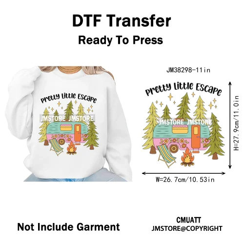 Cute Summer Book Picnic Kindle Club Beach Reading Bookish Vacation Iron on DTF Transfer Stickers Ready to Press for Clothes Bags