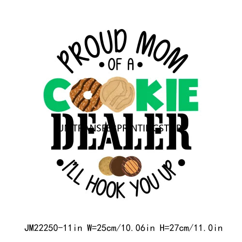 Funny In My Girl Mom Scout Cookie Era Print Logo Cookie Moms Girls Club Iron On DTF Transfer Stickers Ready To Press For Clothes