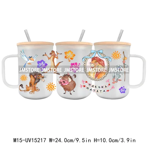 Coquette Mirror Princess 15OZ Glass Mug UV DTF Cup Wrap Ready To Apply Waterproof Top Quality Custom Prints For Mugs Cup Tumbler
