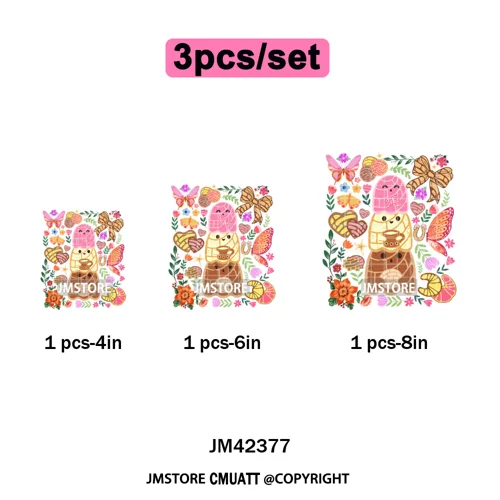 Coquette Halloween Spooky Espantan Latina Mexican Conchas Ghost Iron on DTF Washable Transfer Sticker Ready to Press for Hoodies