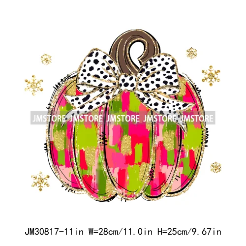 Merry Christmas Coquette Santa Candy Cane Tree Winter Holiday Basics Decals Iron On DTF Transfer Stickers Heat Press For Clothes