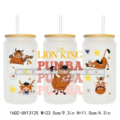Cartoon Characters Family Trip 16OZ UV DTF Cup Wraps Ready To Apply Waterproof Transfer Stickers For Libbey Glass Can Tumbler