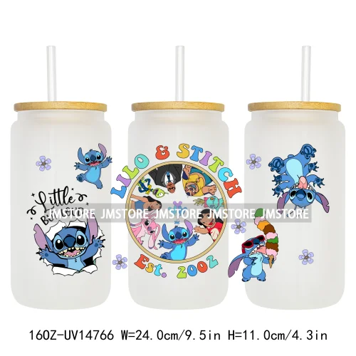 Birthday Cartoon Kids Friendship UV DTF Stickers Ready to Transfer Cup Wrap Custom Labels For Libbey Can Glass Tumblers Mugs
