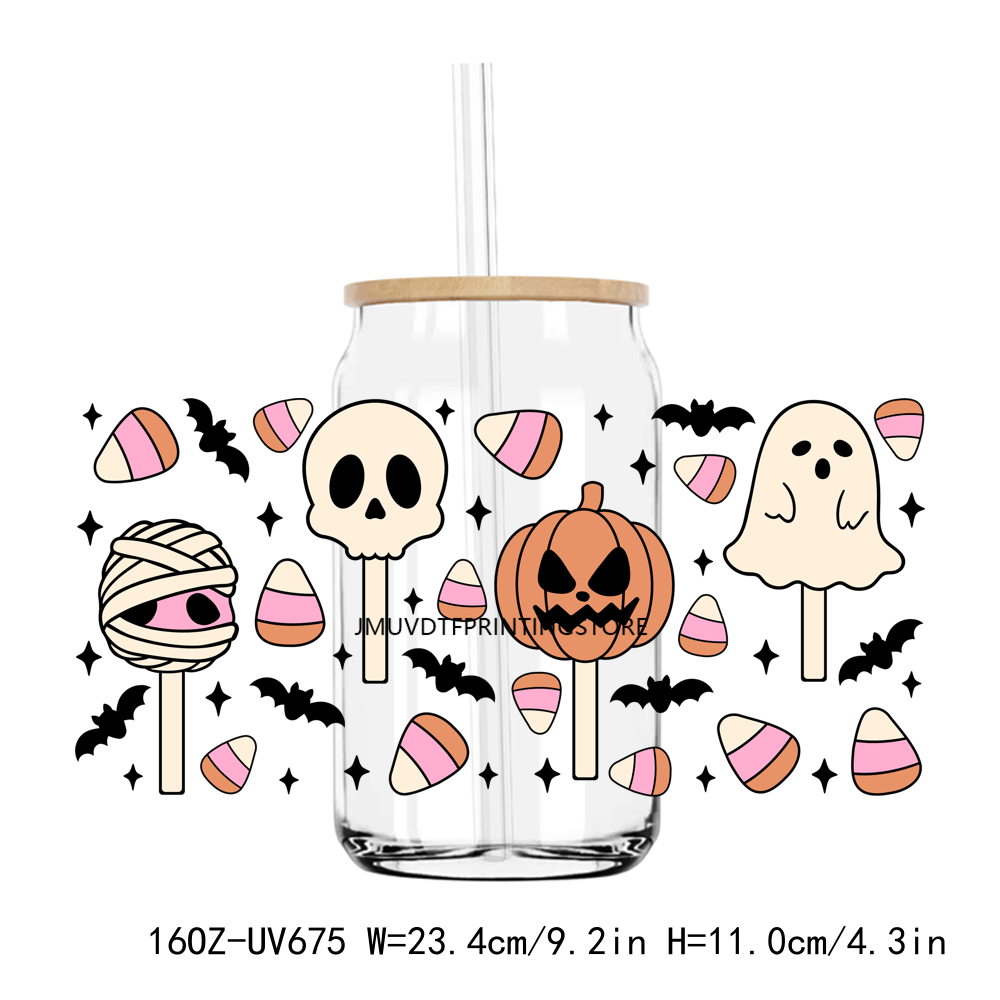 Halloween Spooky Season 16OZ UV DTF Wrap Sticker