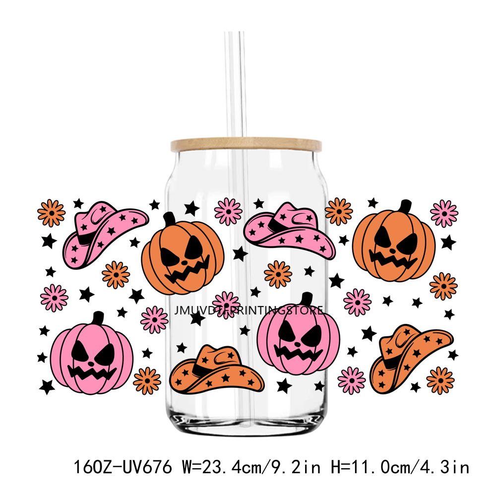 Halloween Spooky Season 16OZ UV DTF Wrap Sticker